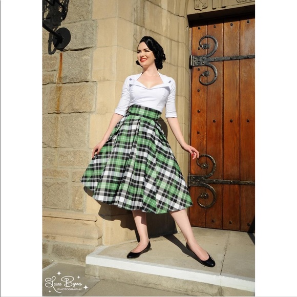 Pinup Couture Dresses & Skirts - Sexy Plaid Checkered Pinup Girl clothing skirt